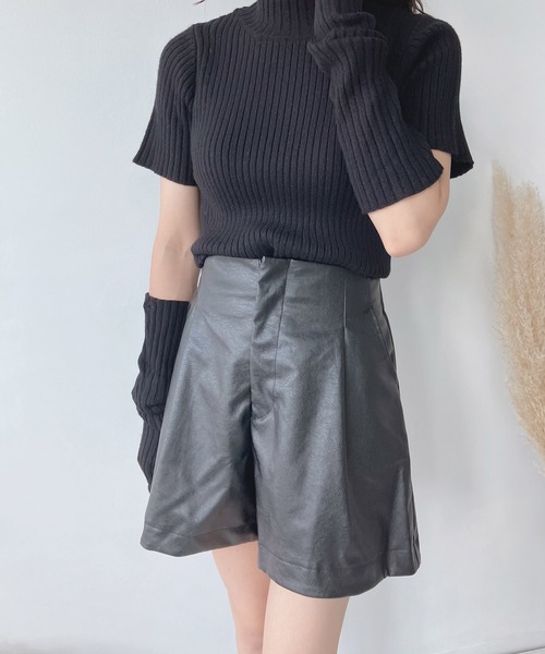 AS KNOW AS plus（アズノゥアズプラス）の「♪SETも ハイウエストショートパンツ　セットアップ可能（その他パンツ・レディース・ベージュ系その他/ブラウン系その他/ブラック系その他/ホワイト系その他・FREE）」の5枚目の写真