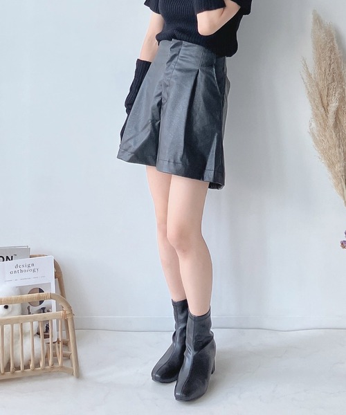 AS KNOW AS plus（アズノゥアズプラス）の「♪SETも ハイウエストショートパンツ　セットアップ可能（その他パンツ・レディース・ベージュ系その他/ブラウン系その他/ブラック系その他/ホワイト系その他・FREE）」の7枚目の写真