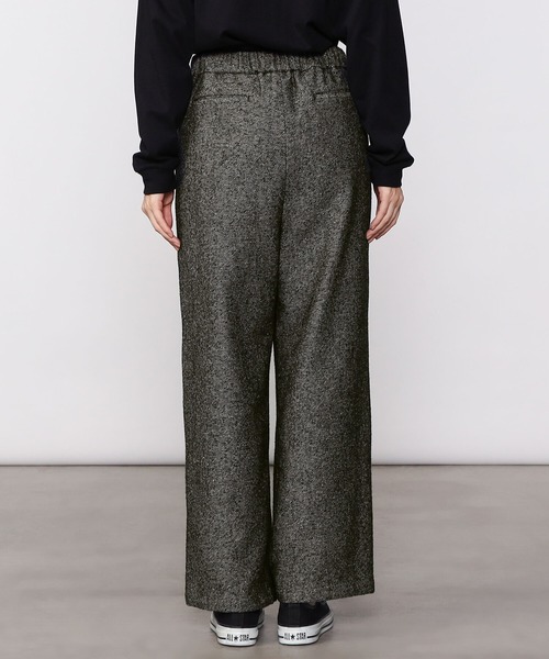 Morris & Sons（モリスアンドサンズ）の「MORRIS & SONS | ホームスパン 2タックイージーパンツ WOMEN（その他パンツ・レディース・ブラック系その他/ベージュ系その他・1/0）」の7枚目の写真