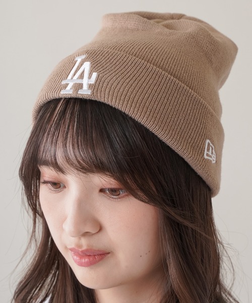 NEW ERA（ニューエラ）の「【NEW ERA / ニューエラ】ロゴ刺繍ニットキャップ（ニットキャップ/ビーニー・レディース・グリーン/ブラック/ブラック系その他2/ベージュ/ネイビー/ブラック系その他・ONESIZE）」の5枚目の写真