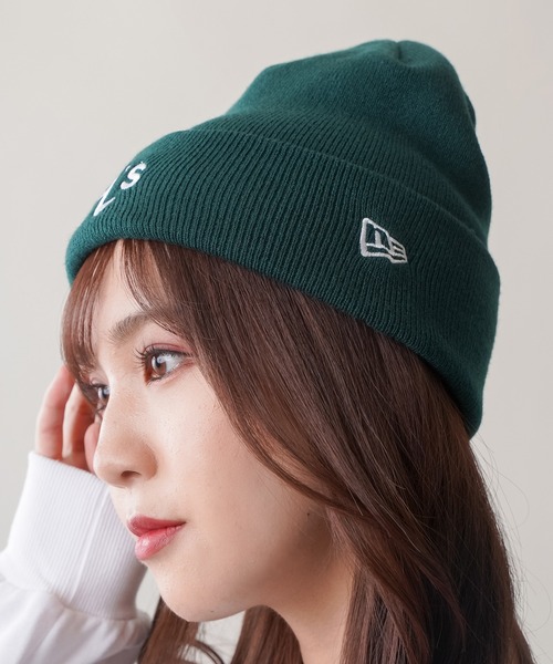 NEW ERA（ニューエラ）の「【NEW ERA / ニューエラ】ロゴ刺繍ニットキャップ（ニットキャップ/ビーニー・レディース・グリーン/ブラック/ブラック系その他2/ベージュ/ネイビー/ブラック系その他・ONESIZE）」の11枚目の写真