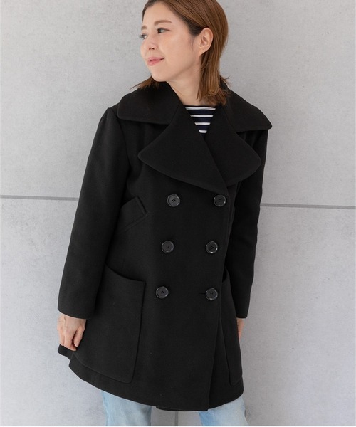 PREFERIR(プレフェリール)の「ミドル丈 ダブル ピーコート.(ピーコート・レディース・ブラック/ネイビー・MEDIUM/SMALL/LARGE)」の20枚目の写真