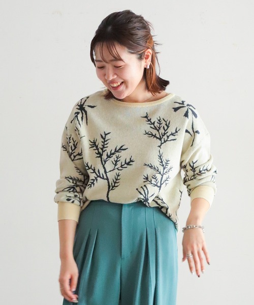 NOMBRE IMPAIR(ノンブルアンペール)の「ボタニカルJQ 2WAYカーデ(カーディガン/ボレロ・レディース・ピンク/キナリ・FREE)」の2枚目の写真