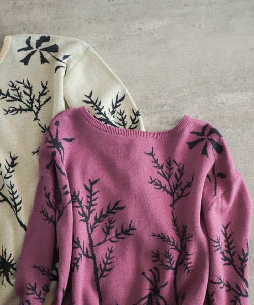 NOMBRE IMPAIR(ノンブルアンペール)の「ボタニカルJQ 2WAYカーデ(カーディガン/ボレロ・レディース・ピンク/キナリ・FREE)」の18枚目の写真