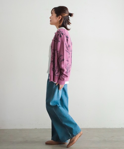 NOMBRE IMPAIR(ノンブルアンペール)の「ボタニカルJQ 2WAYカーデ(カーディガン/ボレロ・レディース・ピンク/キナリ・FREE)」の5枚目の写真