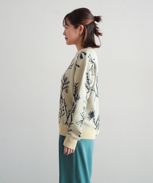 NOMBRE IMPAIR(ノンブルアンペール)の「ボタニカルJQ 2WAYカーデ(カーディガン/ボレロ・レディース・ピンク/キナリ・FREE)」の13枚目の写真