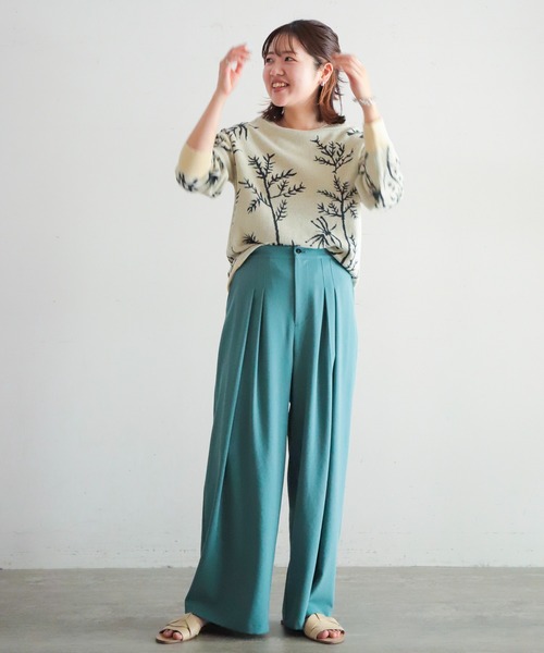 NOMBRE IMPAIR(ノンブルアンペール)の「ボタニカルJQ 2WAYカーデ(カーディガン/ボレロ・レディース・ピンク/キナリ・FREE)」の7枚目の写真