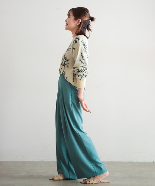 NOMBRE IMPAIR(ノンブルアンペール)の「ボタニカルJQ 2WAYカーデ(カーディガン/ボレロ・レディース・ピンク/キナリ・FREE)」の9枚目の写真