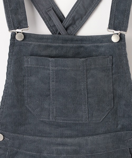 LOVETOXIC(ラブトキシック)の「コーデュロイショートサロペット(サロペット/オーバーオール・キッズ・ブラック/ブルー/アイボリー・L/S/M/SS)」の12枚目の写真