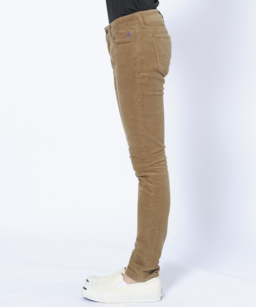 X-girl(エックスガール)の「CORDUROY SKINNY PANTS(その他パンツ・レディース・チャコールグレー/ベージュ/ネイビー・0/1/2)」の4枚目の写真