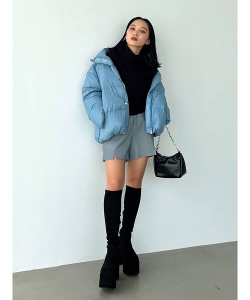 EMODA（エモダ）の「ダブルスリットハイウエストショートパンツ（その他パンツ・レディース・ブラック/その他/グレー・SMALL/MEDIUM）」の7枚目の写真