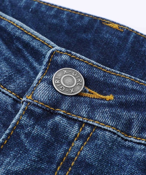 X-girl（エックスガール）の「LOW RISE SKINNY STRAIGHT LEG PANTS（その他パンツ・レディース・インディゴブルー/ベージュ/ブラック・XS/M/S）」の11枚目の写真