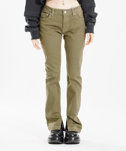 X-girl（エックスガール）の「LOW RISE SKINNY STRAIGHT LEG PANTS（その他パンツ・レディース・インディゴブルー/ベージュ/ブラック・XS/M/S）」の22枚目の写真
