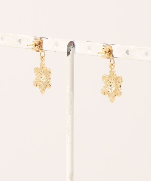 ROPE' PICNIC(ロペピクニック)の「スノーフレークピアス(ピアス(両耳用)・レディース・シルバー/ゴールド・FREE)」の3枚目の写真