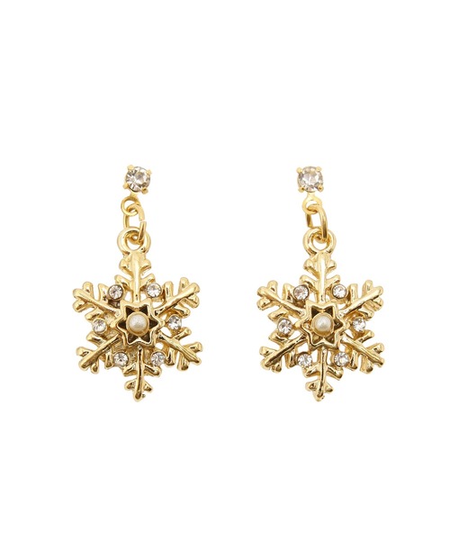 ROPE' PICNIC(ロペピクニック)の「スノーフレークピアス(ピアス(両耳用)・レディース・シルバー/ゴールド・FREE)」の5枚目の写真