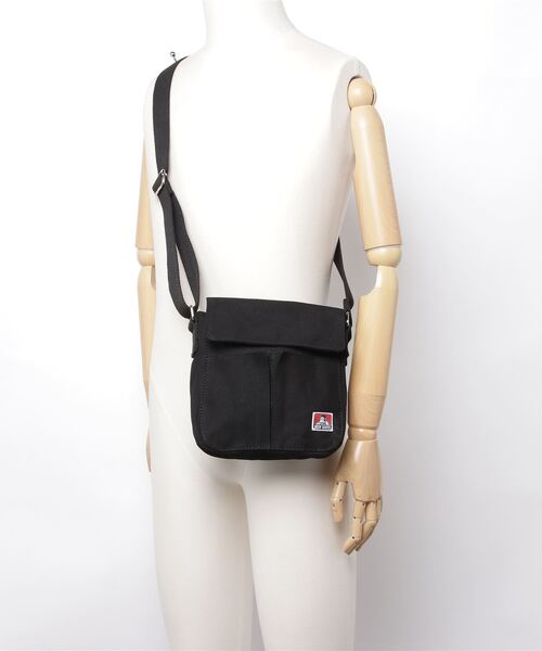 BEN DAVIS(ベンデイビス)の「【BEN DAVIS/ベンデイビス】キャンパス ミニショルダーバッグ(ショルダーバッグ・メンズ・ホワイト/ブラック・FREE)」の14枚目の写真