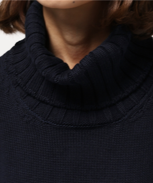 OUTLET（アウトレット）の「【Chez toi】ハイネックチュニックプルオーバー（ニット/セーター・レディース・ベビーピンク/ライトグリーン/ネイビー・FREE）」の7枚目の写真