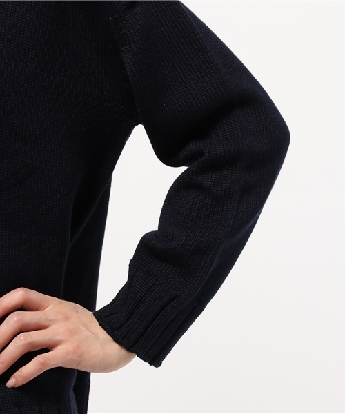 OUTLET（アウトレット）の「【Chez toi】ハイネックチュニックプルオーバー（ニット/セーター・レディース・ベビーピンク/ライトグリーン/ネイビー・FREE）」の8枚目の写真