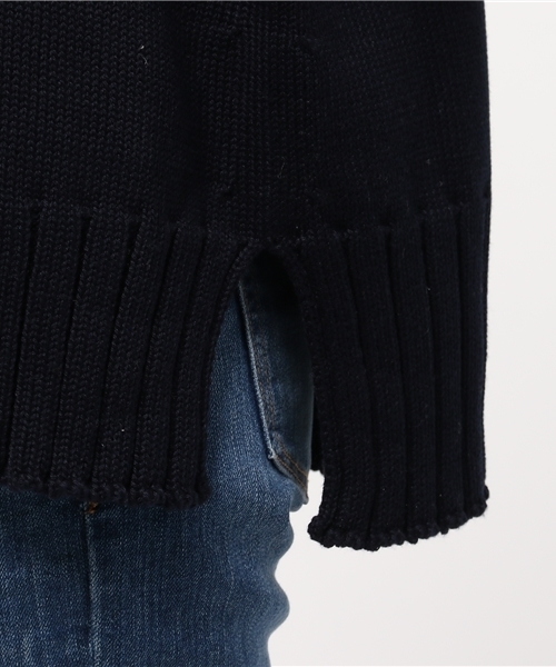 OUTLET（アウトレット）の「【Chez toi】ハイネックチュニックプルオーバー（ニット/セーター・レディース・ベビーピンク/ライトグリーン/ネイビー・FREE）」の9枚目の写真