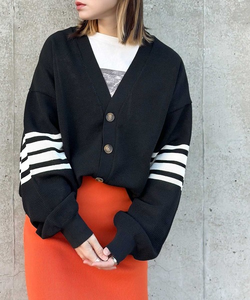 Java（ジャバ）の「《JaVaジャバ コラボ》大人クラシック。超軽量 袖ラインVネックカーデガン（カーディガン/ボレロ・メンズ・オレンジ/グリーン/ブラウン/ブラック・LARGE/MEDIUM/SMALL/X-LARGE）」の10枚目の写真