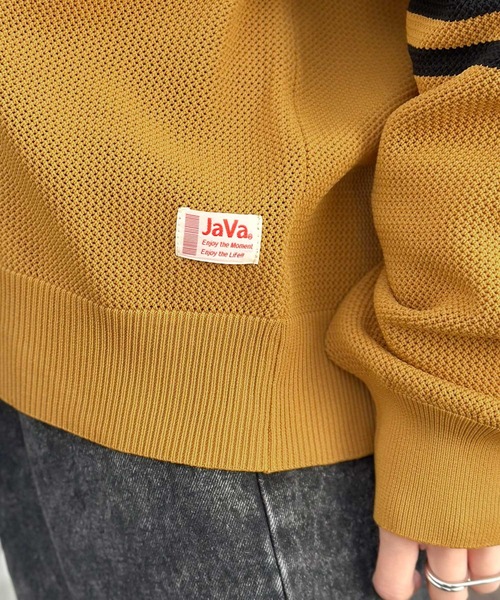 Java（ジャバ）の「《JaVaジャバ コラボ》大人クラシック。超軽量 袖ラインVネックカーデガン（カーディガン/ボレロ・メンズ・オレンジ/グリーン/ブラウン/ブラック・LARGE/MEDIUM/SMALL/X-LARGE）」の18枚目の写真