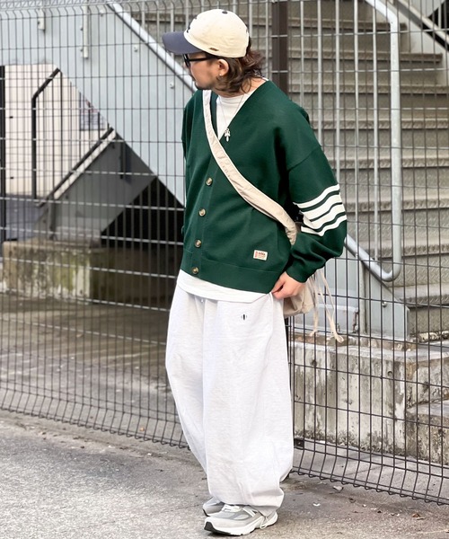 Java（ジャバ）の「《JaVaジャバ コラボ》大人クラシック。超軽量 袖ラインVネックカーデガン（カーディガン/ボレロ・メンズ・オレンジ/グリーン/ブラウン/ブラック・LARGE/MEDIUM/SMALL/X-LARGE）」の16枚目の写真