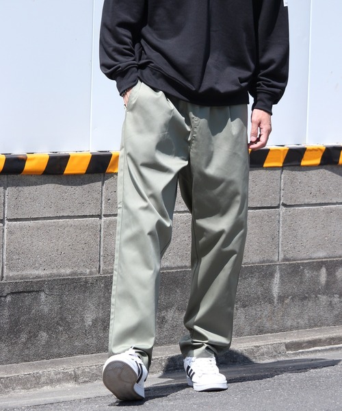 Dickies（ディッキーズ）の「【GENUINE DICKIES/ジェニュインディッキーズ】イージーテーパード リラックスシェフパンツ（チノパンツ・メンズ・アイボリー/ブラック/ベージュ/インディゴブルー/ストライプ/オリーブ/ホワイト×ブルー/ブルー系その他/カーキ/チャコールグレー・M/L/XL）」の15枚目の写真