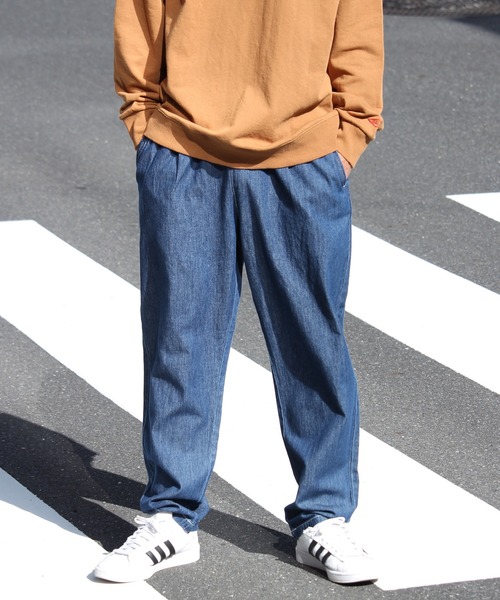 Dickies（ディッキーズ）の「【GENUINE DICKIES/ジェニュインディッキーズ】イージーテーパード リラックスシェフパンツ（チノパンツ・メンズ・アイボリー/ブラック/ベージュ/インディゴブルー/ストライプ/オリーブ/ホワイト×ブルー/ブルー系その他/カーキ/チャコールグレー・M/L/XL）」の21枚目の写真
