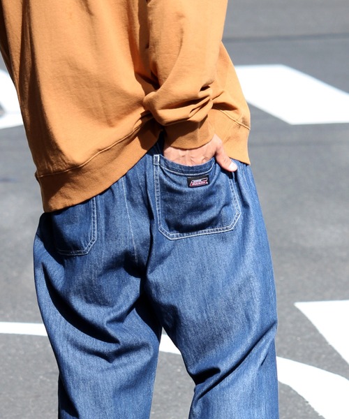 Dickies（ディッキーズ）の「【GENUINE DICKIES/ジェニュインディッキーズ】イージーテーパード リラックスシェフパンツ（チノパンツ・メンズ・アイボリー/ブラック/ベージュ/インディゴブルー/ストライプ/オリーブ/ホワイト×ブルー/ブルー系その他/カーキ/チャコールグレー・M/L/XL）」の19枚目の写真