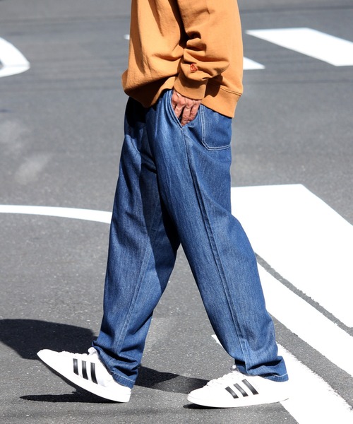 Dickies（ディッキーズ）の「【GENUINE DICKIES/ジェニュインディッキーズ】イージーテーパード リラックスシェフパンツ（チノパンツ・メンズ・アイボリー/ブラック/ベージュ/インディゴブルー/ストライプ/オリーブ/ホワイト×ブルー/ブルー系その他/カーキ/チャコールグレー・M/L/XL）」の20枚目の写真