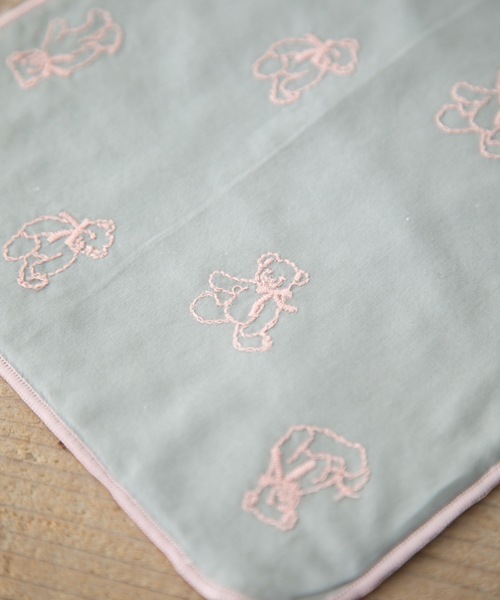 COCO WALK（ココウォーク）の「COCO WALK: 大人のミニハンカチ(テディベア刺?)（ハンカチ/ハンドタオル・レディース・オフホワイト/グレー/ベージュ・FREE）」の7枚目の写真