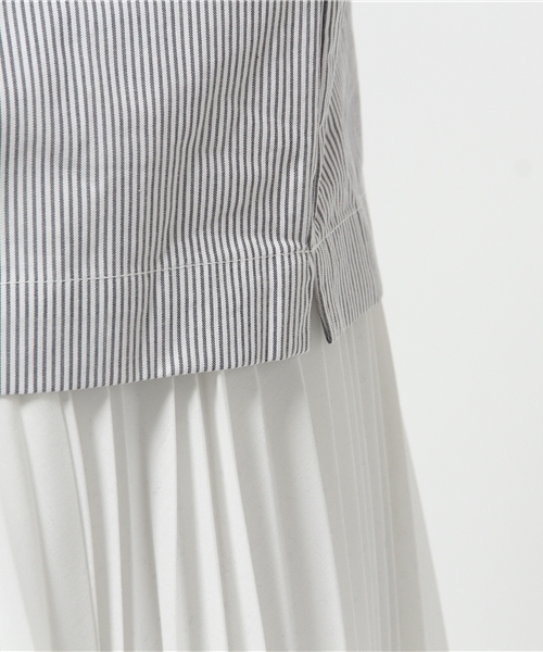 Kastane（カスタネ）の「【Kastane】ハイネック半袖プルオーバー（シャツ/ブラウス・レディース・オフホワイト/ブラック・FREE）」の10枚目の写真