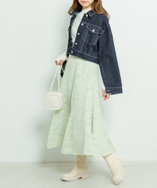 OLIVE des OLIVE（オリーブデオリーブ）の「袖スリットGジャン