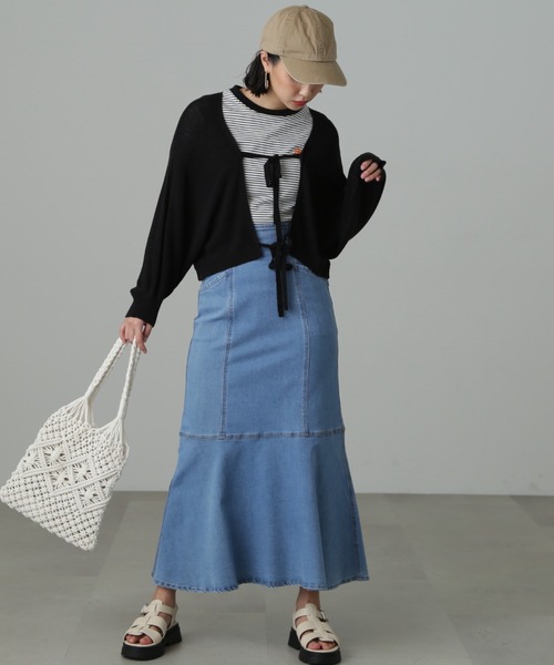 FREE'S MART（フリーズマート）の「◆【3サイズ展開XS-M】パネル切替マーメイドデニムスカート【低身長サイズ有】（スカート・レディース・ホワイト系その他/ライトインディゴブルー/ネイビー・X-SMALL/SMALL/MEDIUM）」の17枚目の写真