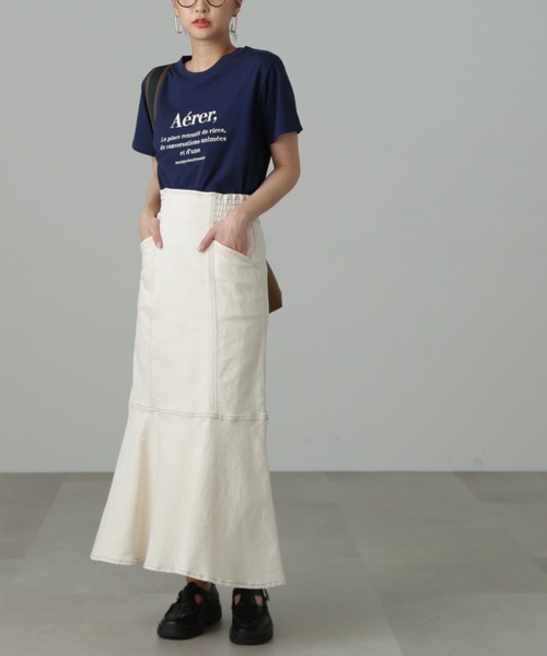 FREE'S MART（フリーズマート）の「◆【3サイズ展開XS-M】パネル切替マーメイドデニムスカート【低身長サイズ有】（スカート・レディース・ホワイト系その他/ライトインディゴブルー/ネイビー・X-SMALL/SMALL/MEDIUM）」の20枚目の写真