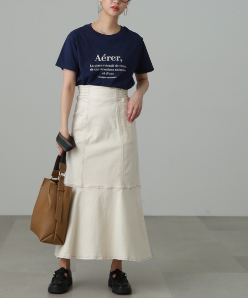 FREE'S MART（フリーズマート）の「◆【3サイズ展開XS-M】パネル切替マーメイドデニムスカート【低身長サイズ有】（スカート・レディース・ホワイト系その他/ライトインディゴブルー/ネイビー・X-SMALL/SMALL/MEDIUM）」の21枚目の写真