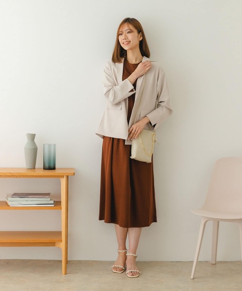 RODE SKO（ロデスコ）の「チェーン付型押しショルダーバッグ（ショルダーバッグ・レディース・カーキ/マスタード/アイボリー・ONE）」の18枚目の写真