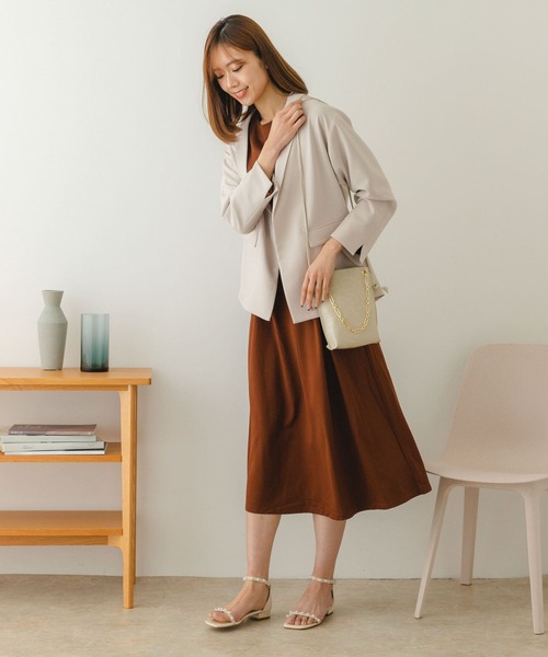 RODE SKO（ロデスコ）の「チェーン付型押しショルダーバッグ（ショルダーバッグ・レディース・カーキ/マスタード/アイボリー・ONE）」の19枚目の写真