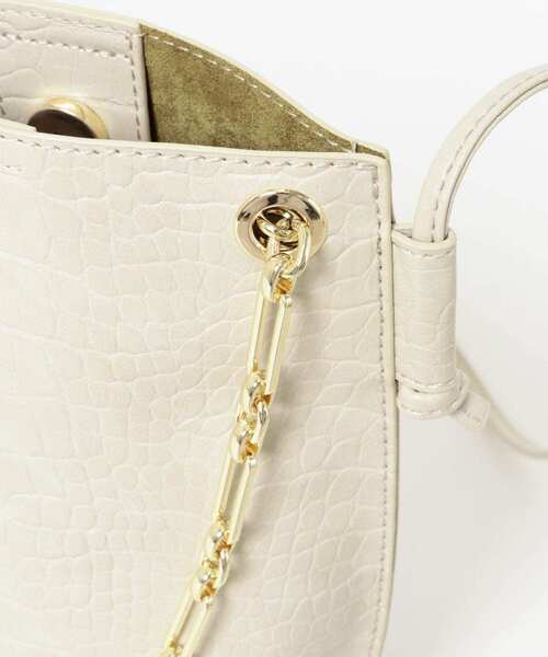 RODE SKO（ロデスコ）の「チェーン付型押しショルダーバッグ（ショルダーバッグ・レディース・カーキ/マスタード/アイボリー・ONE）」の13枚目の写真