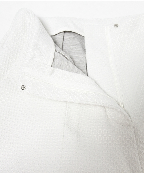 SENSE OF PLACE by URBAN RESEARCH（センスオブプレイスバイアーバンリサーチ）の「ポコボンディングハーフパンツ（その他パンツ・レディース・ホワイト/ブルー系その他/ライトブルー・38/36）」の7枚目の写真