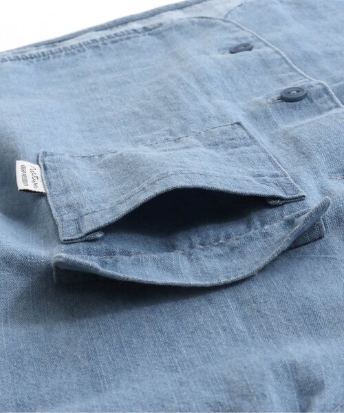 apres les cours（アプレレクール）の「裾ラウンドスタンドカラーシャツ（シャツ/ブラウス・キッズ・チェック/インディゴブルー・100/120/90/130/110/80）」の10枚目の写真