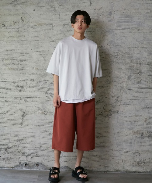 iisy(イージー)の「ルーズシルエットレイヤードTシャツ(Tシャツ/カットソー・メンズ・ブラック/ブルー系その他4/ライトグレー/グリーン・S/M/L)」の16枚目の写真