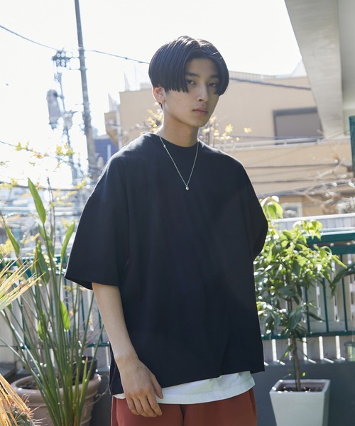 iisy(イージー)の「ルーズシルエットレイヤードTシャツ(Tシャツ/カットソー・メンズ・ブラック/ブルー系その他4/ライトグレー/グリーン・S/M/L)」の22枚目の写真