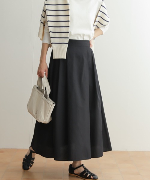 URBAN RESEARCH DOORS(アーバンリサーチドアーズ)の「ウエストタックフレアスカート(スカート・レディース・ブラック/イエロー/チェック・MEDIUM)」の10枚目の写真