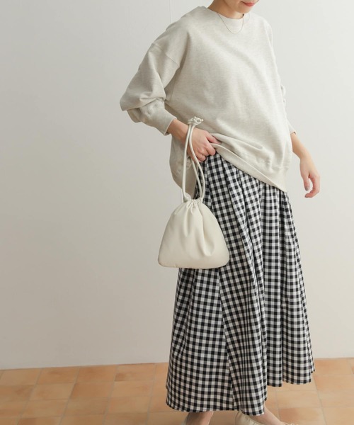 URBAN RESEARCH DOORS(アーバンリサーチドアーズ)の「ウエストタックフレアスカート(スカート・レディース・ブラック/イエロー/チェック・MEDIUM)」の21枚目の写真