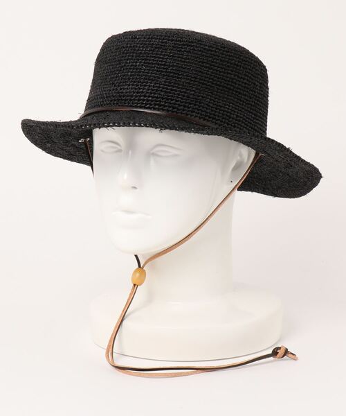 polcadot（ポルカドット）の「RAFFIA BOATER HAT/ラフィア
