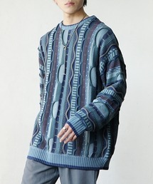 不思議色3Dニット 秋服 メンズ