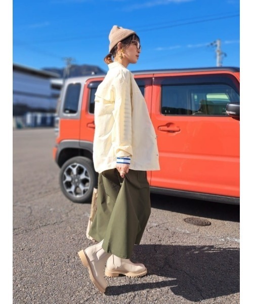 CAMP7（キャンプセブン）の「【CAMP7】コーチシャツ（シャツ/ブラウス・メンズ・オフホワイト/サックスブルー/ブラック・L/XL/M）」の13枚目の写真