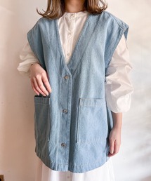 Mysa&Liina | オーバーサイズデニムベスト(ベスト)
