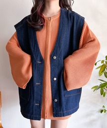 Mysa&Liina | オーバーサイズデニムベスト(ベスト)
